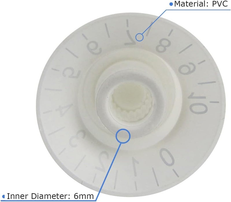 FLEOR 4pcs White Guitar Knobs Top Hat Volume Tone Speed Control Knob for Electric Guitar Parts - Image 5